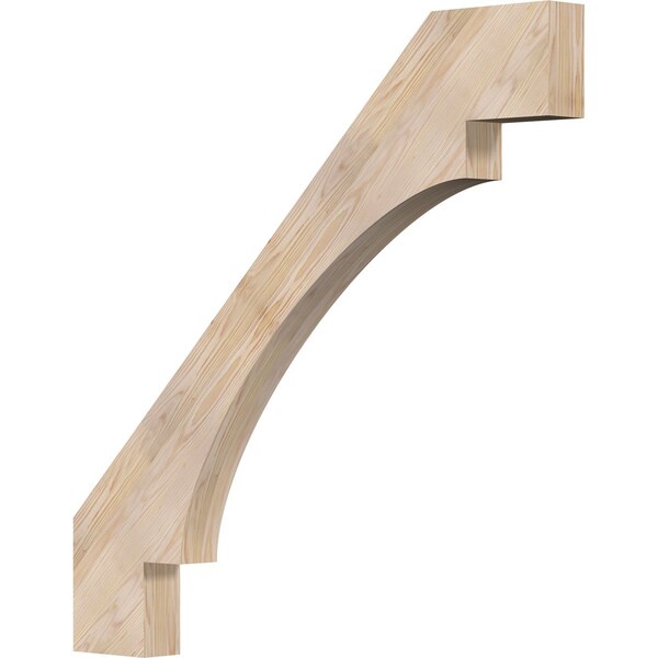 Ekena Millwork 3 1/2"W x 42"D x 42"H Merced Smooth Knee Brace, Douglas Fir BRC04X42X42MRC00SDF - main